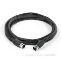 Plug Audio Cable Black with Keyed DIN Connector